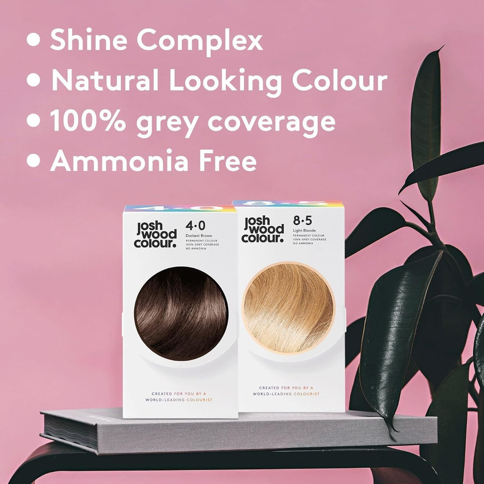 Josh Wood Permanent Colour 5.5 (Brown) Celebrity-approved ammonia-free - Leaves hair super shiny and hydrated with 100% grey hair coverage - Natural-looking and Vegan