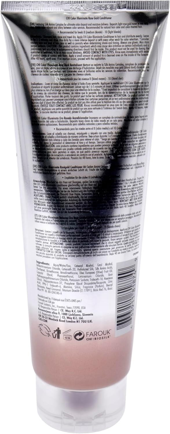 CHI Ionic Color Illuminate Platinum Blonde, Enhancing Conditioner, 251 ml