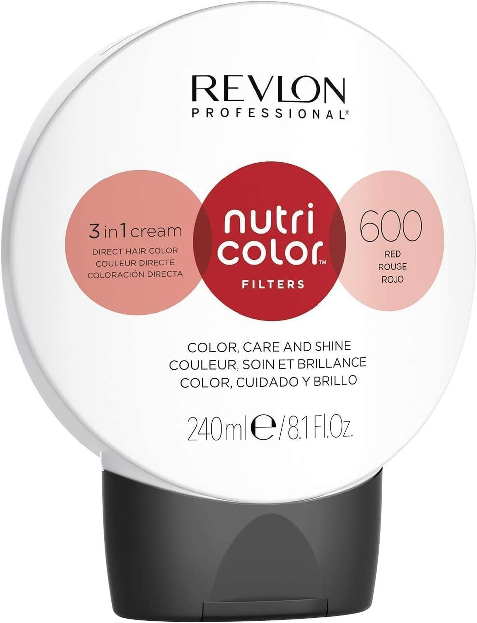 REVLON PROFESSIONAL Nutri Color Filters, Metallic Semi-Permanent Hair Color, 1011 Intense Silver, 240 Ml