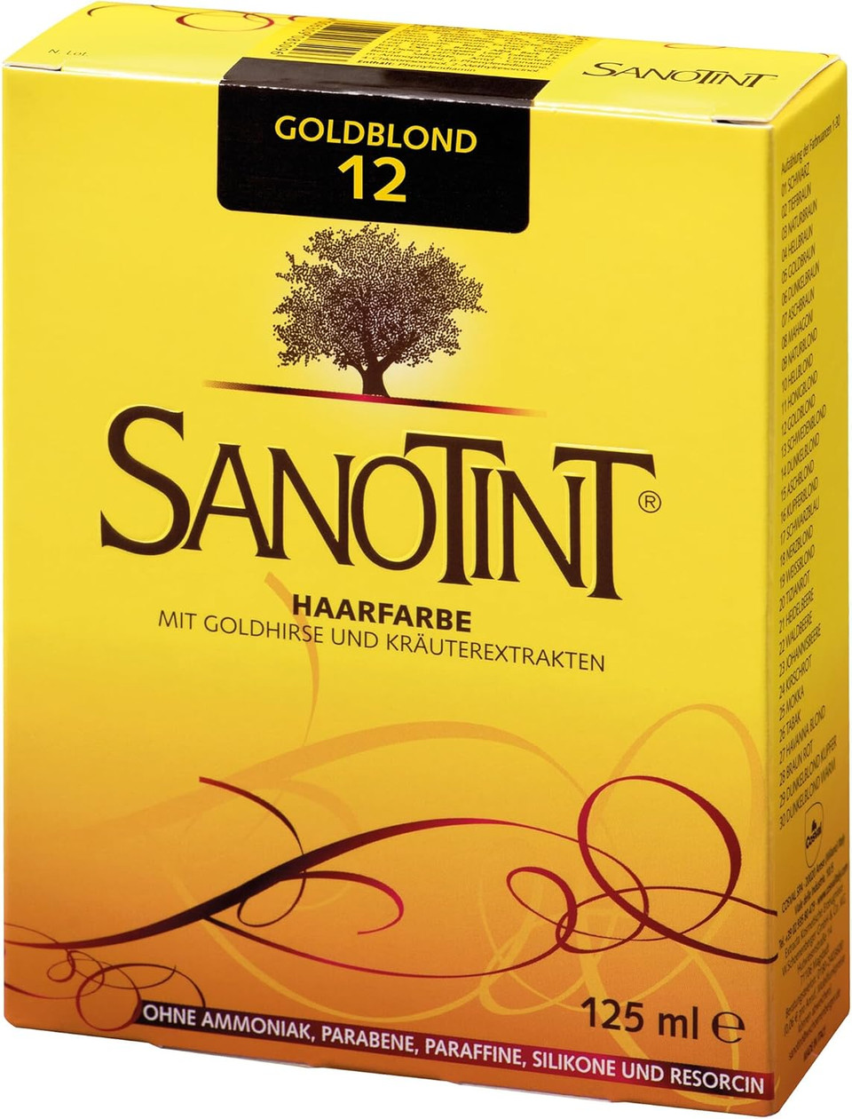 SANOTINT® Hair Colour #12 Golden Blonde (125ml)