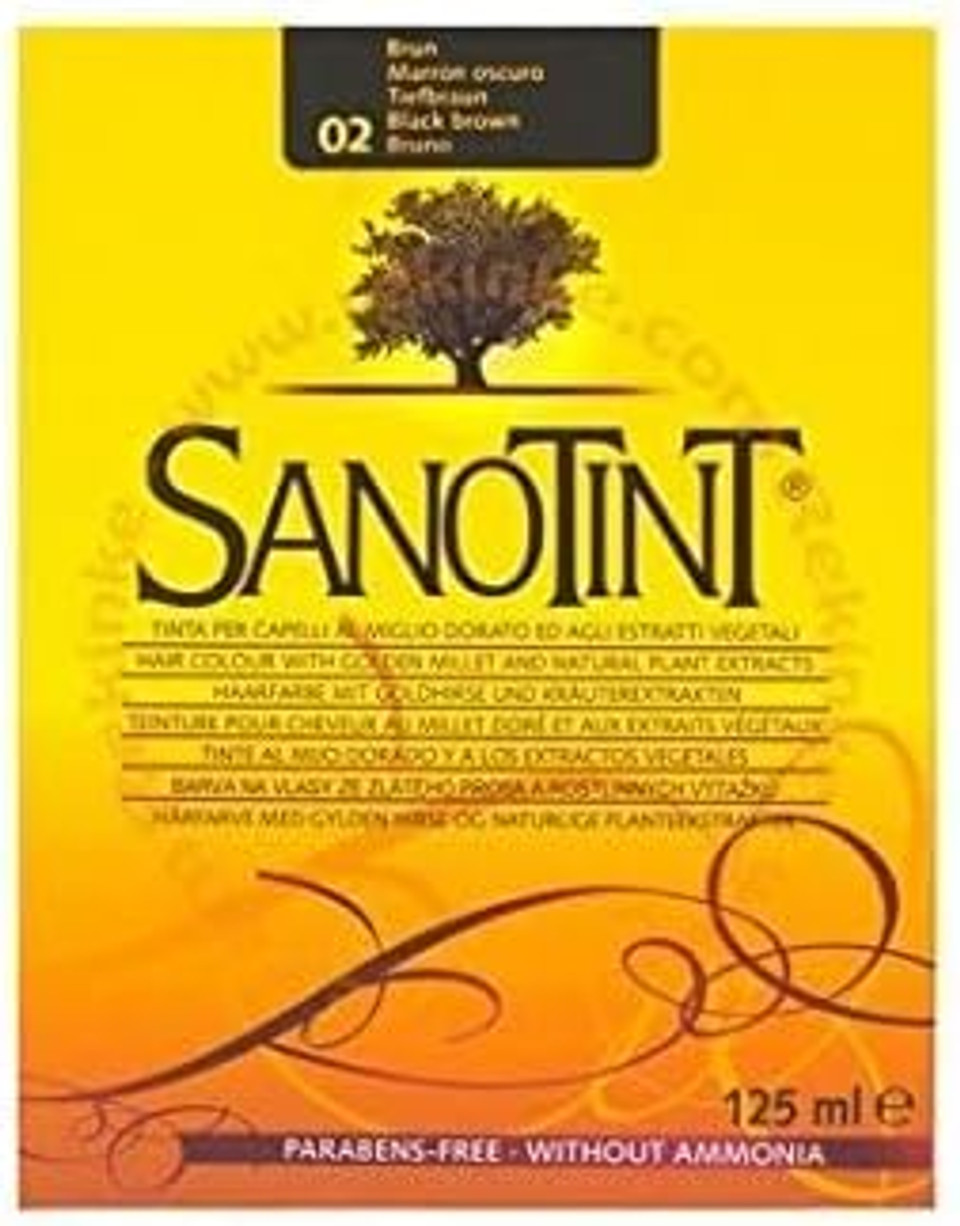 Sanotint 4% PPD, no ammonia Dark Brown Hair dye