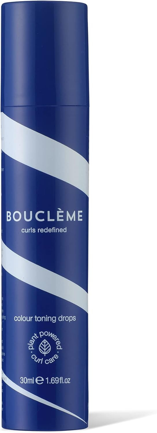Bouclème - Colour Toning Drops - Colour Enhancing for Blondes, Silvers, Balayage or Dyed Brunettes - 98.7% Naturally Derived - Sulphate Free - Indigo Blue (30ml)