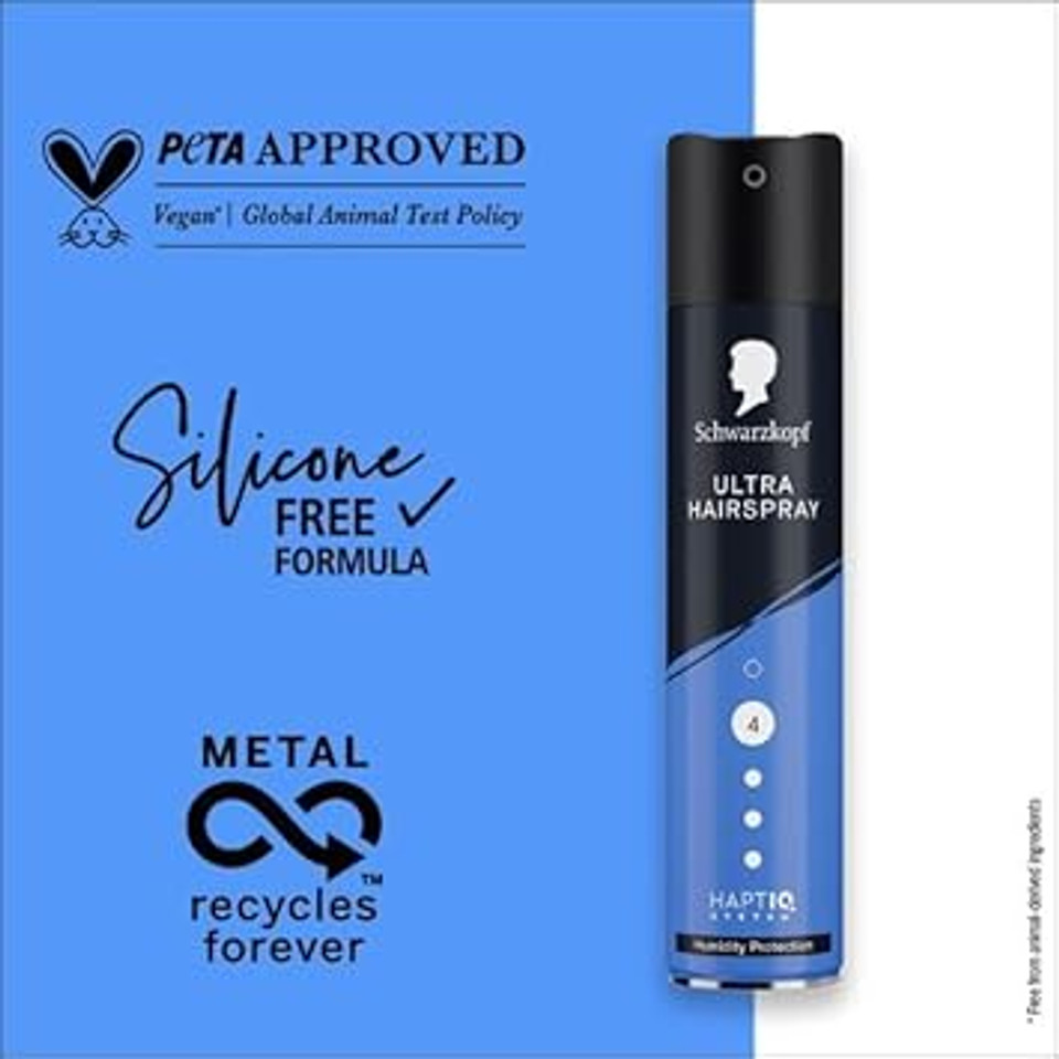 Schwarzkopf Hairspray Volume 250ml, Hold Level 4 Hair Styling, Hairspray for Fine Hair, Volume, Vegan Formula Schwarzkopf Hairspray Volume 250ml, Hold Level 4 Hair Styling, Hairspray for Fine Hair, Volume, Vegan Formula