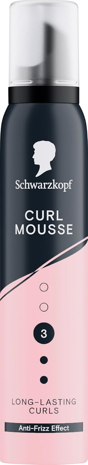 Schwarzkopf Mousse Volume 200ml, Hold Level 4, Hair Mousse for Fine Hair, Volumising Mousse that Prevents Blow-Dry Damage, Non-Sticky, Vegan Formula