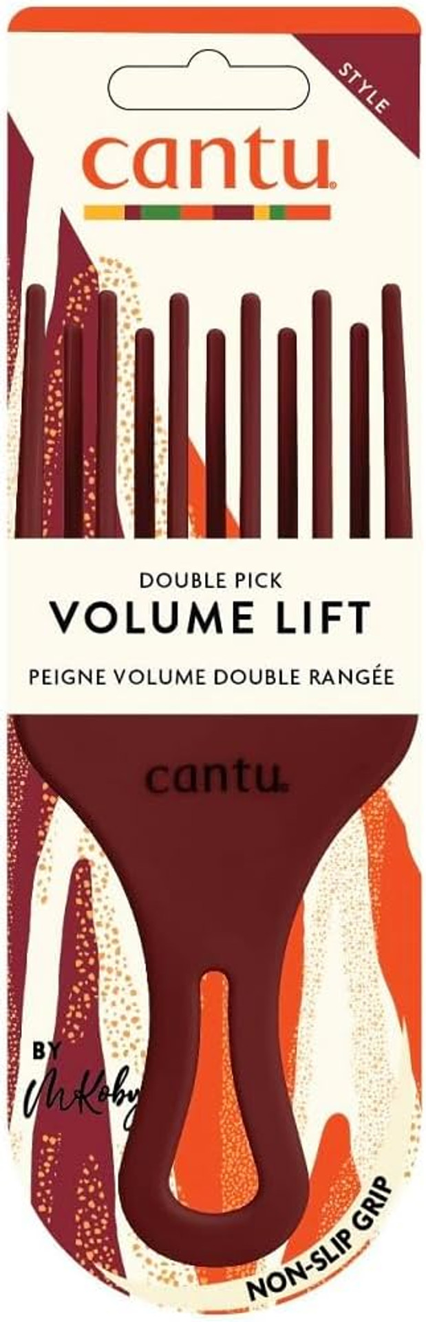 CANTU - Sturdy Double Lift Pick - Unisex - Dual-Level Volume Tool - Lifts Roots and Separates Curls - Defines and Enhances Natural Texture - Durable Design - Ideal for Curly and Coily Hair Styling