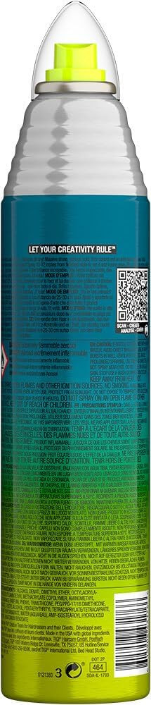 Bed Head by TIGI - Masterpiece Shiny Hairspray - Strong Hold - High Shine Finish - Travel Size Hair Styling - 80 ml