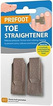 Profoot Toe Straightener - Helps to Stabilise Crooked and Overlapping Toes - Relieves Pressure & Reduces Friction - Prevents Corns, Calluses and Blisters