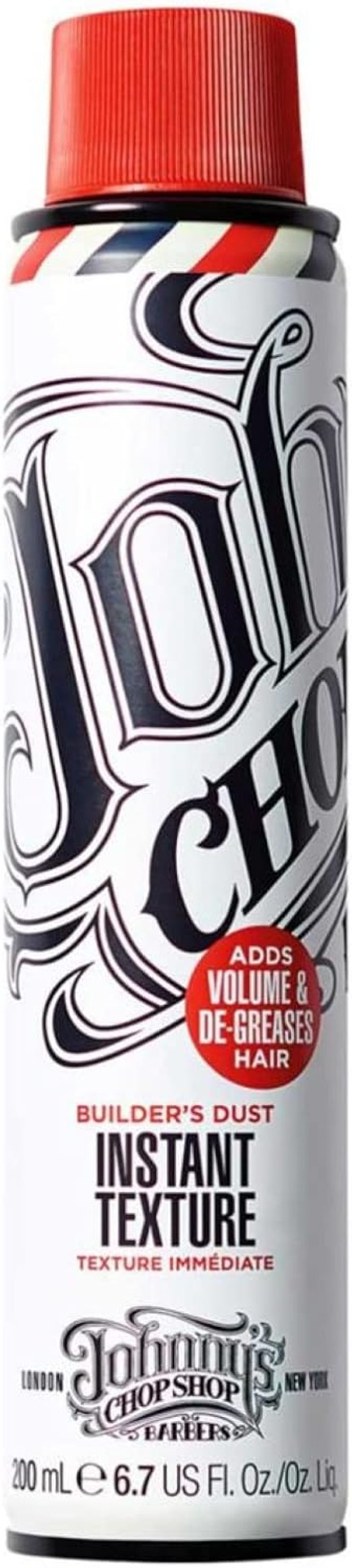 Johnny's Chop Shop - Builder's Dust Instant Texture Spray, Refreshes Hair, Adds Volume & Lift To Roots (200ml) Pack of 1