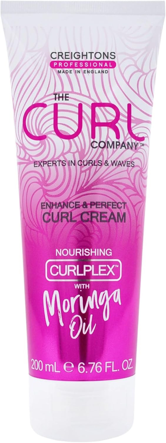 The Curl Company Enhance & Perfect Curl Cream (200ml) - Professionally Formulated with Nourishing Curplex with Moringa Oil. Experts in Curls & Waves