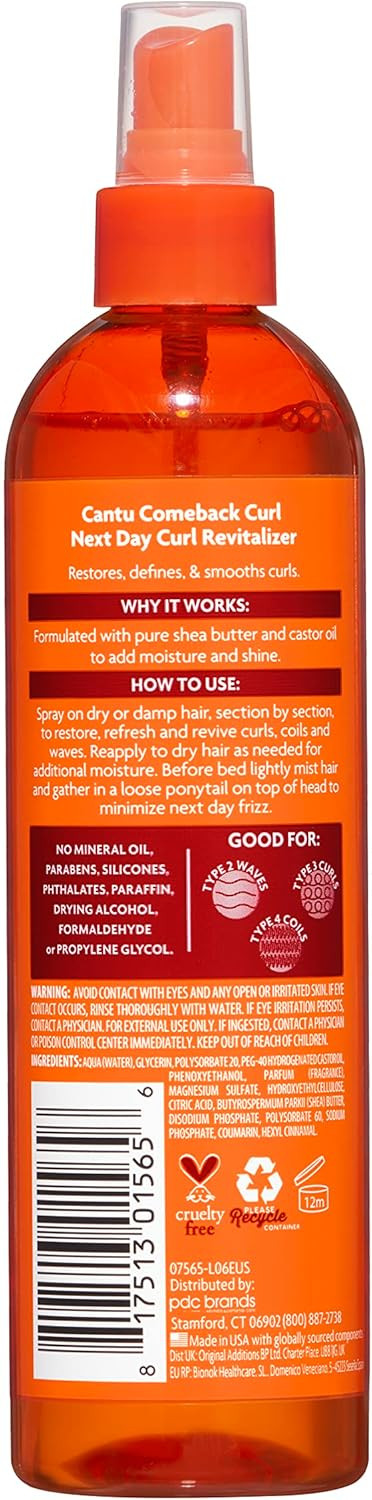 Cantu Comeback Curl Next Day Revitalizer 355ml