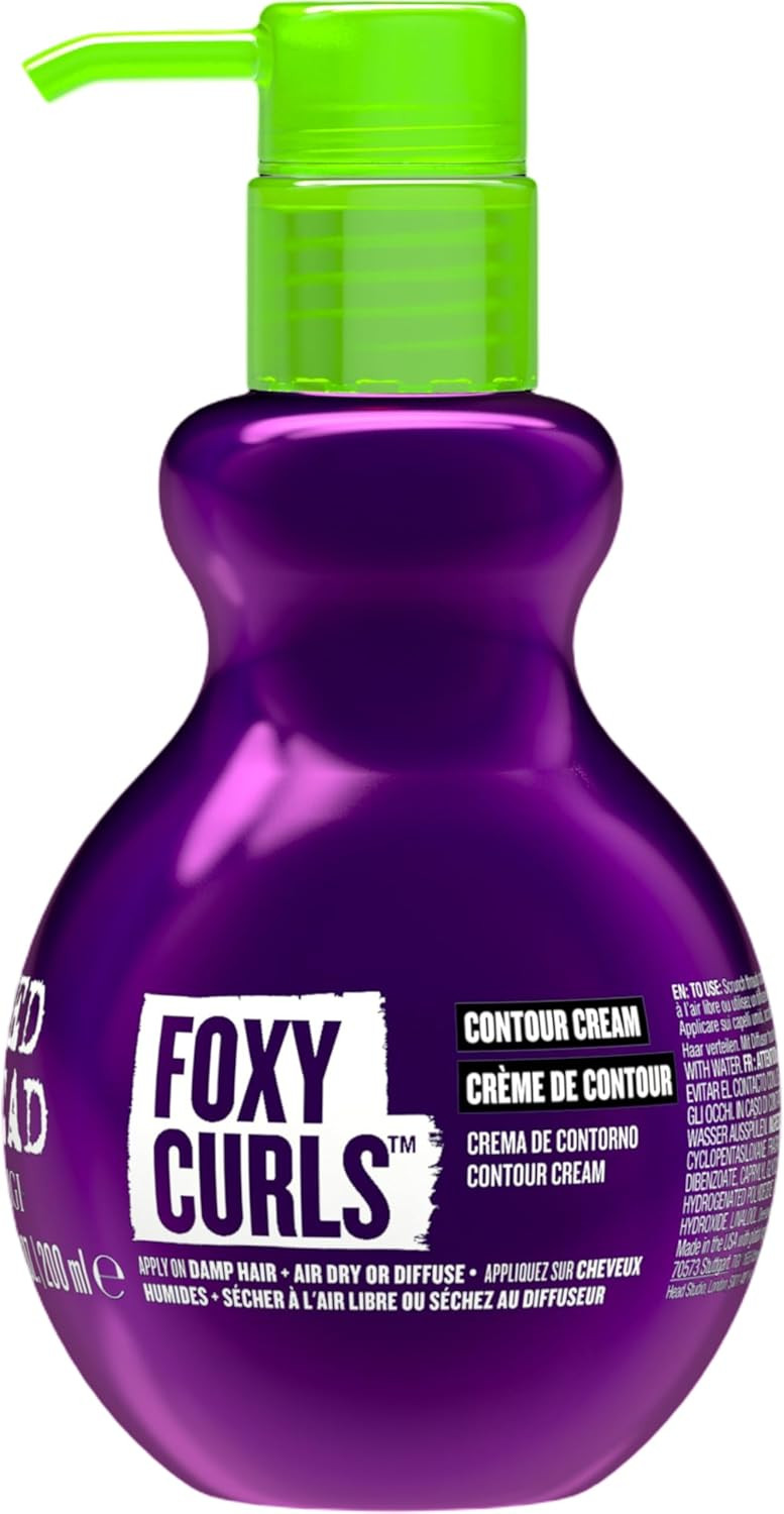 Bed Head by TIGI - Foxy Curls Curly Hair Cream - Anti Frizz Hair Products For Beautifully Defined Curls - Ideal For Curly And Wavy Hair - 200ml,Label/packaging may vary