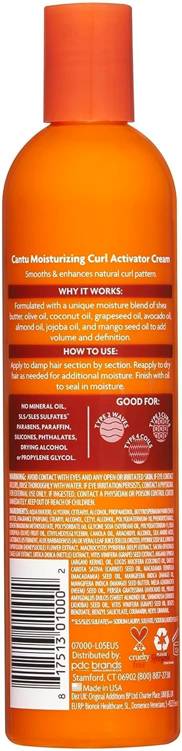 Cantu Moisturizing Curl Activator Cream, 355ml ( Pack of 1)