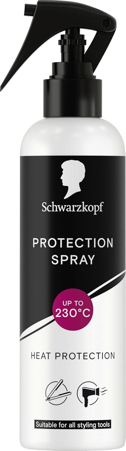 Schwarzkopf Protect & Repair Spray 150 ml, Style & Repair, Up to 230°C Heat Protection, Less Hair Breakage, Heat Protectant