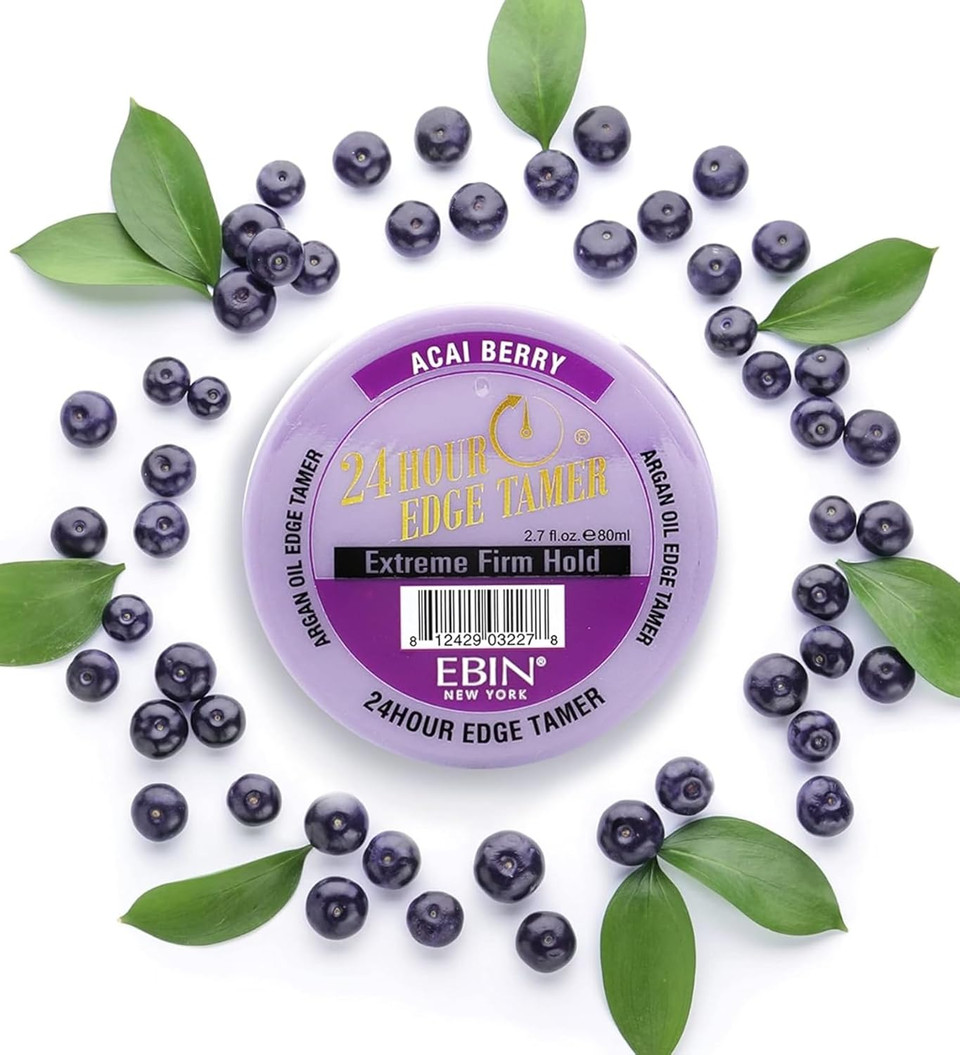 EBIN NEW YORK 24 Hour Edge Tamer Refresh  Extreme Firm Hold, 2.7 Oz, Watermelon  No Flaking, No White Residue, Shine and Smooth with Argan Oil & Castor Oil EBIN NEW YORK 24 Hour Edge Tamer Refresh  Extreme Firm Hold, 2.7 Oz, Watermelon  No Flaking, No White Residue, Shine and Smooth with Argan Oil & Castor Oil