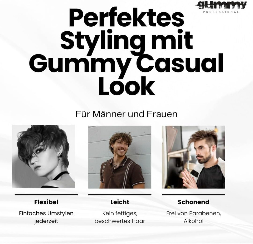 Gummy Styling Wax 150 ml Casual Look