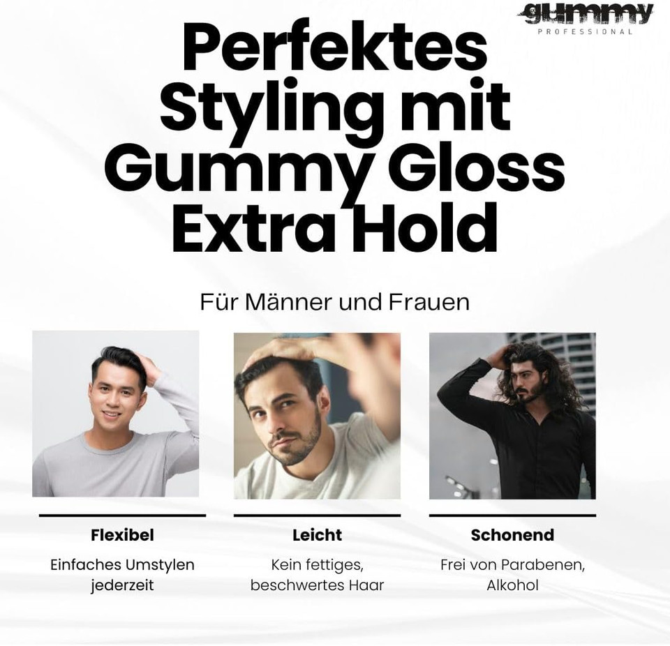 Gummy Styling Wax 150 ml Gloss Extra Hold