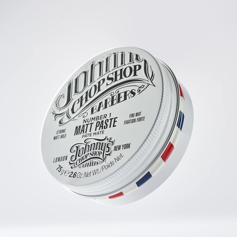 Johnny's Chop Shop - No 1 Matt Paste In A Tin, Strong Hold, Natural Finish (75g)