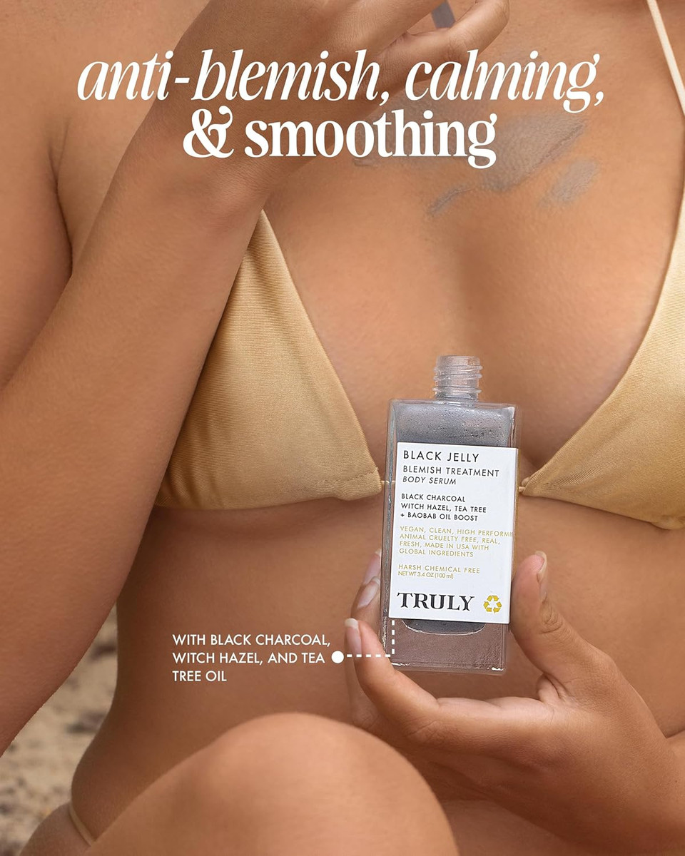 Truly Beauty Black Jelly Blemish Treatment Body Serum 3.1 Oz