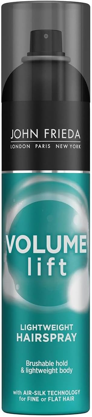 John Frieda Volume Lift Lightweight Hairspray 250 ml, Volumising Hairspray for Flat, Fine Hair