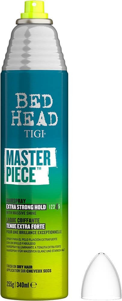 Bed Head by TIGI | Masterpiece Shiny Hairspray | Extra Strong Hold Hair Styling | Professional Haircare With a High Shine Finish For All Hair Types | 340ml