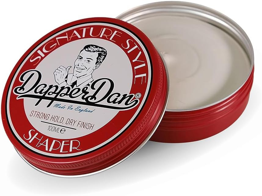 Dapper Dan Signature Style Shaper, Strong Hold Dry Finish Hair Shaper Clay, for Short to Medium Length Styles, Creates Texture and Seperation, Tuscan Vanilla Fragrance, 100ml