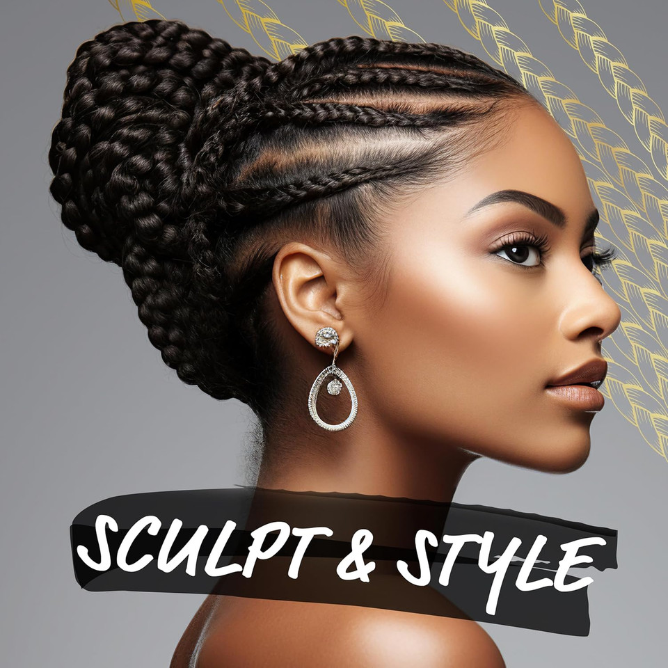 Braid Formula Conditioning Gel, Super Hold, 3.53 Oz | Great for Braiding, Twisting, Edges, No Residue, No Flaking, Strong Hold, High Shine, Smoothing with Clean, No Build-up