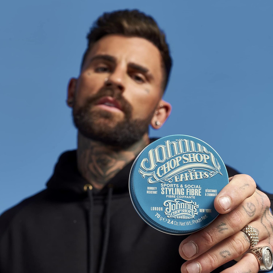 Johnny's Chop Shop - Sports & Social Hair Styling Fibre, Humidity Resistant (70g) Pack of 1 Johnny's Chop Shop - Sports & Social Hair Styling Fibre, Humidity Resistant (70g) Pack of 1