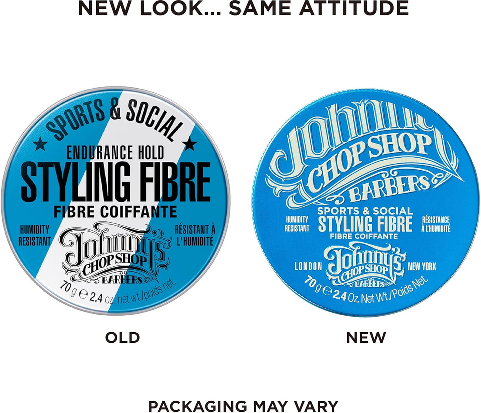 Johnny's Chop Shop - Sports & Social Hair Styling Fibre, Humidity Resistant (70g) Pack of 1 Johnny's Chop Shop - Sports & Social Hair Styling Fibre, Humidity Resistant (70g) Pack of 1