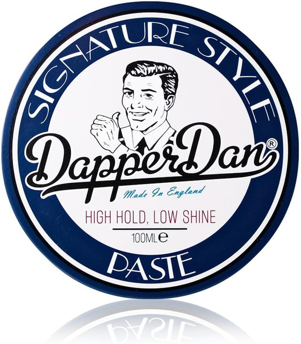 Dapper Dan Signature Style Paste, High Hold Low Shine for Men, For Short to Medium Length Hair, Reworkable Paste, Signature Cologne Fragrance, 100ml