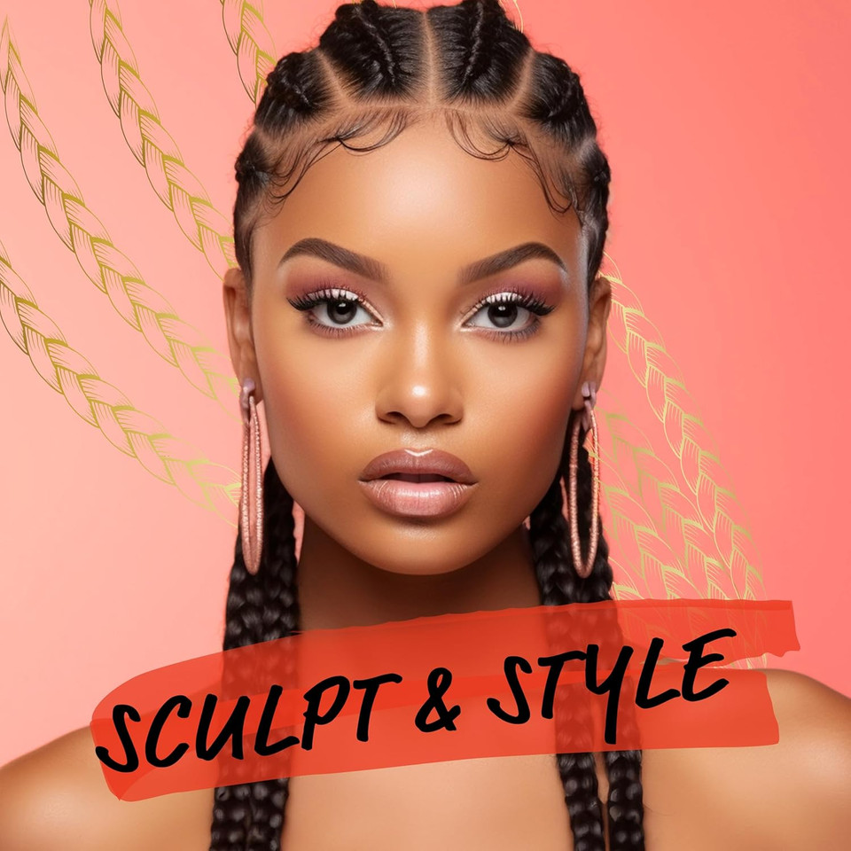 EBIN NEW YORK Braid Formula Conditioning Gel, Medium Hold, 6.35oz | Great for Braiding, Twisting, Edges, No Residue, No Flaking, Strong Hold, High Shine, Smoothing with Clean & Aloe Vera Scent