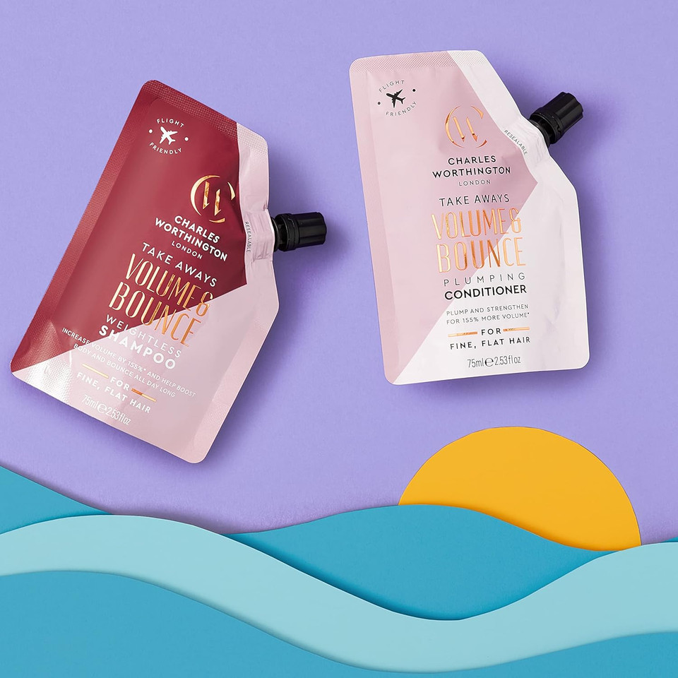 Charles Worthington Volume and Bounce Perfect Finish Hairspray Takeaway