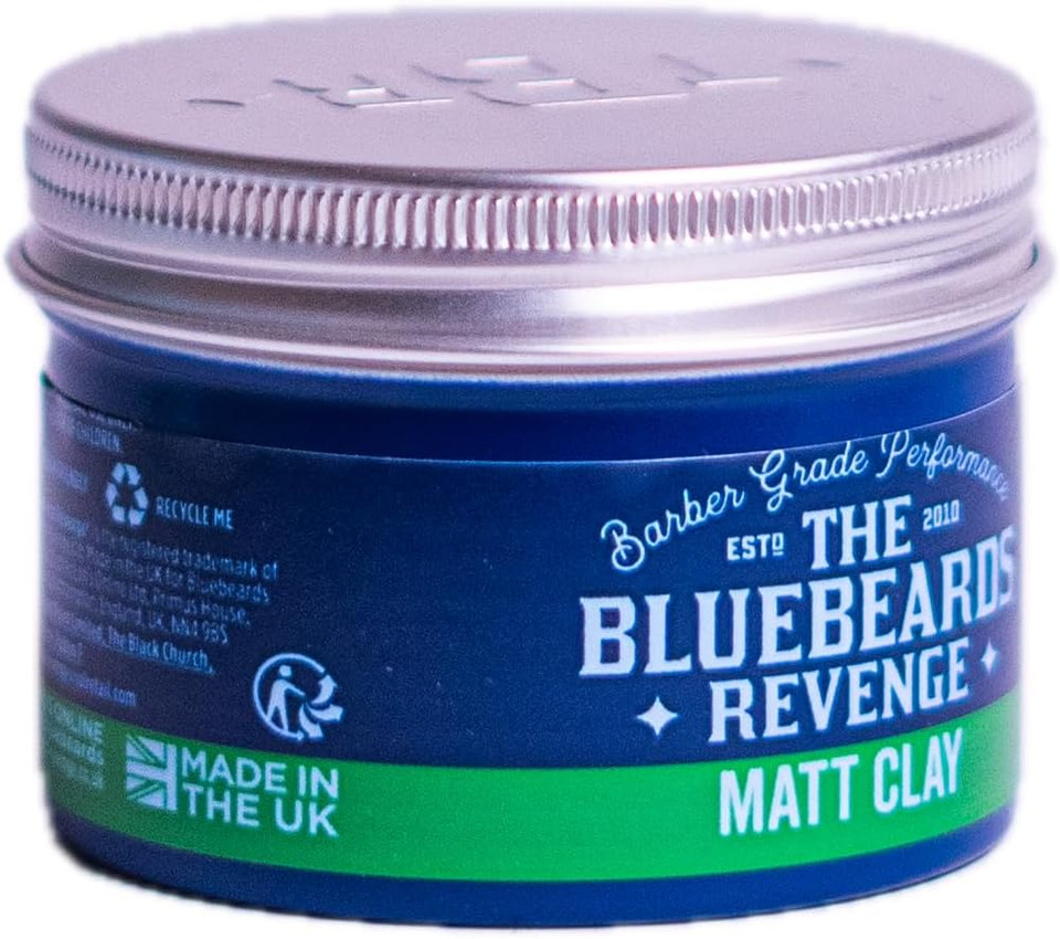 The Bluebeards Revenge Matt Clay, Medium Hold Low Shine Hair Clay For a Matte Finish Hairstyle With Added Texture 100ml