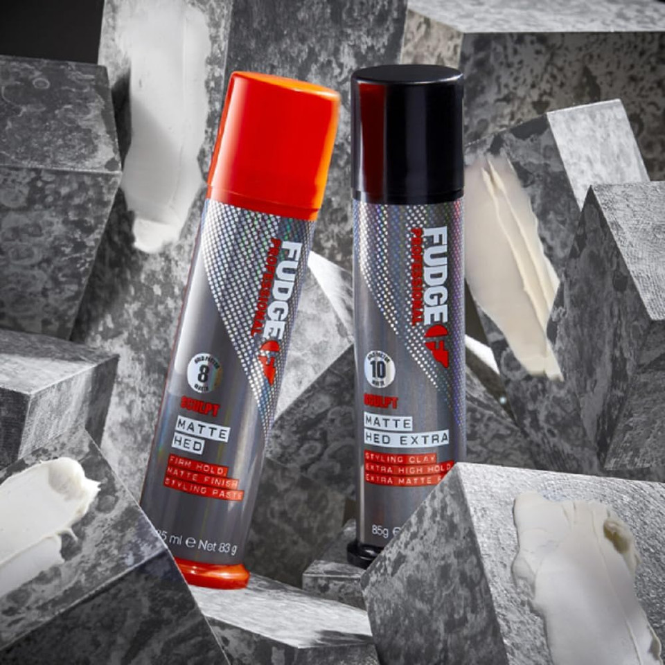 Fudge Professional Matte Hed, Medium Hold Texturizing Hair Cream, Matte Finish, Humidity Resistant with Kaolin Clay, 83 g