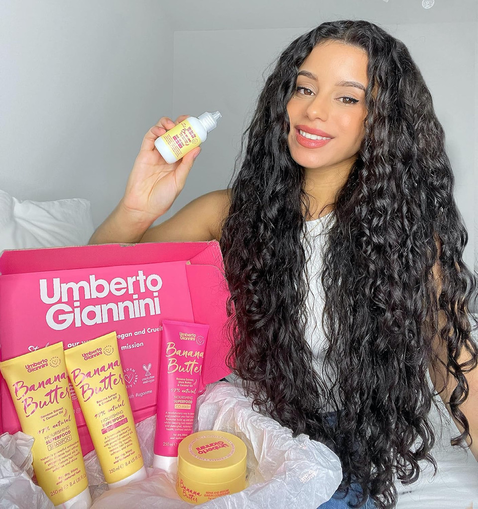 Umberto Giannini Strong Curls Rosemary Oil Boost Mousse Styling Foam for Curly, Coily, Wavy Hair - Includes Biotin - Sulphate Free + Vegan