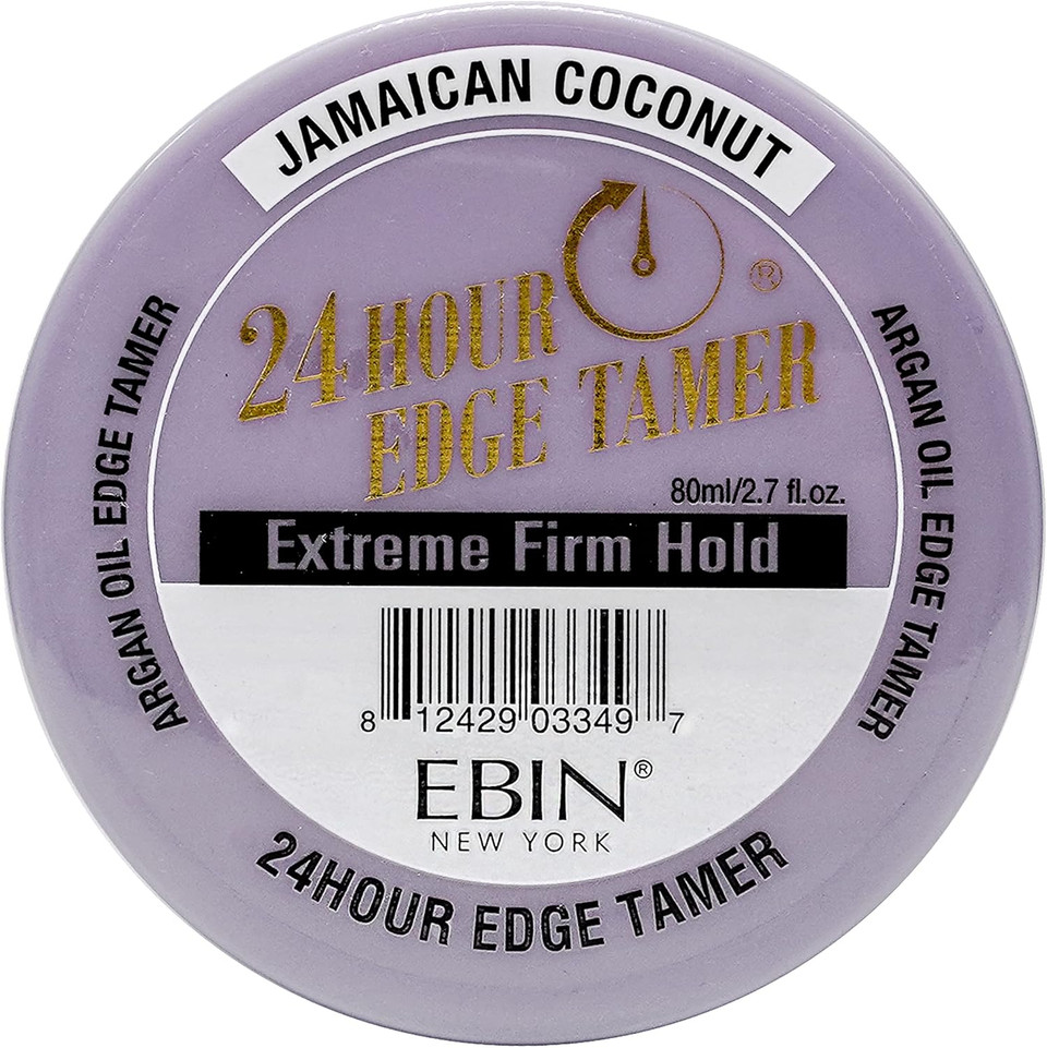 EBIN NEW YORK 24 Hour Edge Tamer Refresh  Extreme Firm Hold, 8.25 Oz, Kiwi Pineapple  No Flaking, No White Residue, Shine and Smooth with Argan Oil & Castor Oil