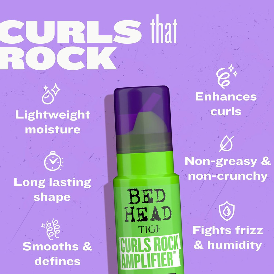 Bed Head by TIGI - Foxy Curls Curly Hair Mousse - Strong Hold - Protects Against Frizz - 250 ml