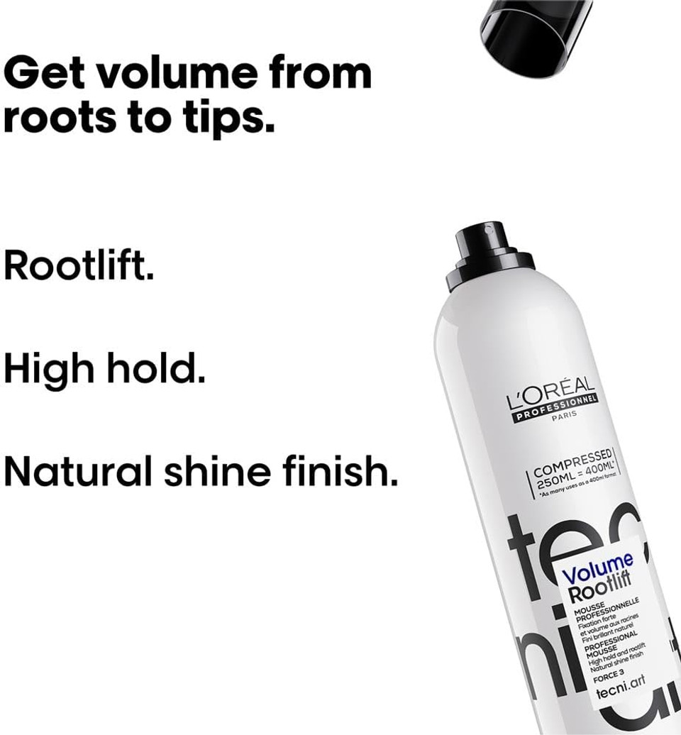 L'Oréal Professionnel Tecni.ART Volumiser Spray, Root Lift Hair Volume Spray, With Extra Hold, Sulphate-Free, 250ml