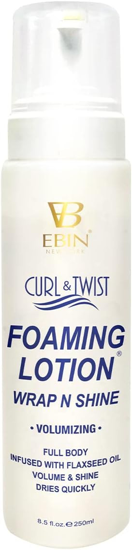EBIN NEW YORK Curl & Twist Foaming Lotion Volumizing 8.5 oz