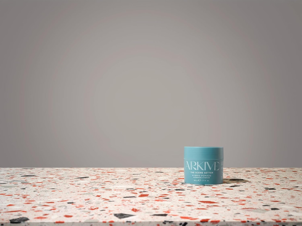 ARKIVE The Scene Setter Hybrid Pomade 50ml - Vegan Pomade for Men - Volumizing Hair Styling Products - Mens Hair Pomade for Texture - Natural Hair Pomade for Men - Strong Hold Hair Products