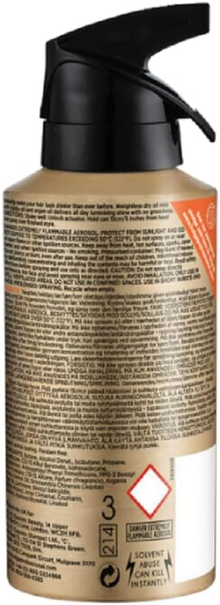 Fudge Professional Hed Shine, Finishing Hair Spray, Weightless, Shine Boosting Hairspray, Argan Oil and Jojoba Oil, 144 ml