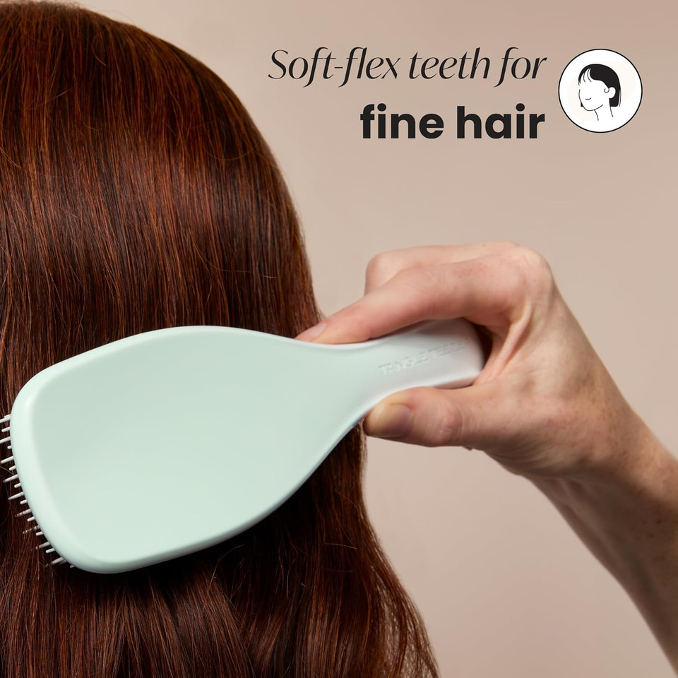 Tangle Teezer | The Fine and Fragile Ultimate Detangler Hairbrush for Wet & Dry Hair | Color Treated, Fine, Fragile Hair |Sweet Cinnamon Tangle Teezer | The Fine and Fragile Ultimate Detangler Hairbrush for Wet & Dry Hair | Color Treated, Fine, Fragile Hair |Sweet Cinnamon