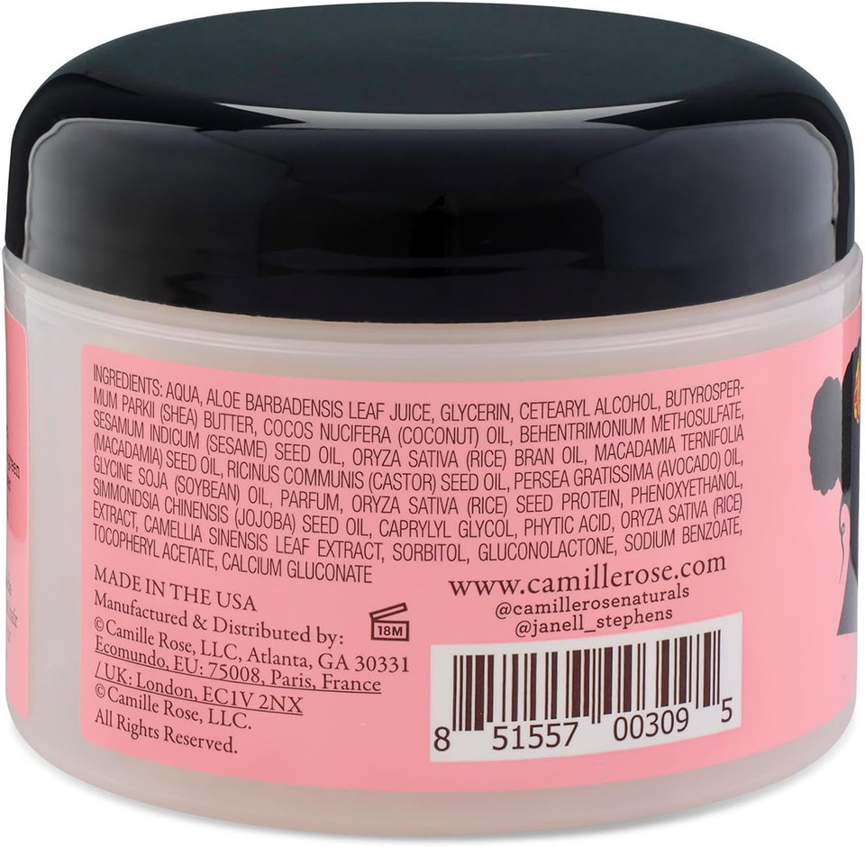 Camille Rose Curlaide Moisture Oil-Enriched Leave-In Hair Butter, Moisturise and Strengthen, Green Tea and Jojoba, 240 ml (Pack of 1)