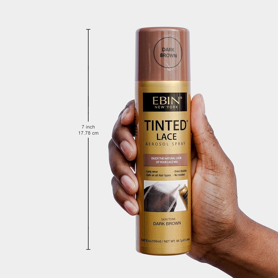 EBIN Tinted Lace Light Warm Brown Aerosol Spray 150ml
