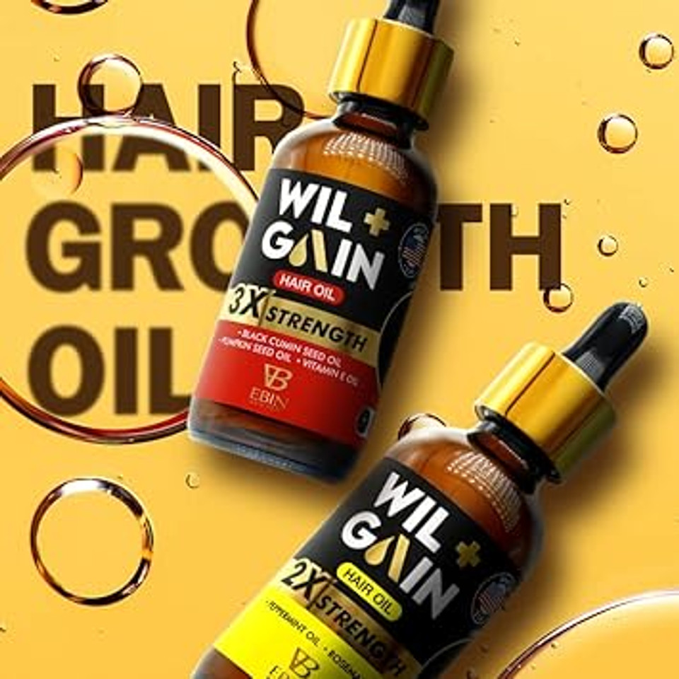 EBIN NEW YORK - MAX STRENGTH GROWTH OIL LIGHTWEIGHT - Unisex - 2.03oz (60ml) - Fast-Absorbing Hair Growth Solution with Nutrient Oils for Scalp Health, Breakage Control and Fuller Hair Appearance EBIN NEW YORK - MAX STRENGTH GROWTH OIL LIGHTWEIGHT - Unisex - 2.03oz (60ml) - Fast-Absorbing Hair Growth Solution with Nutrient Oils for Scalp Health, Breakage Control and Fuller Hair Appearance