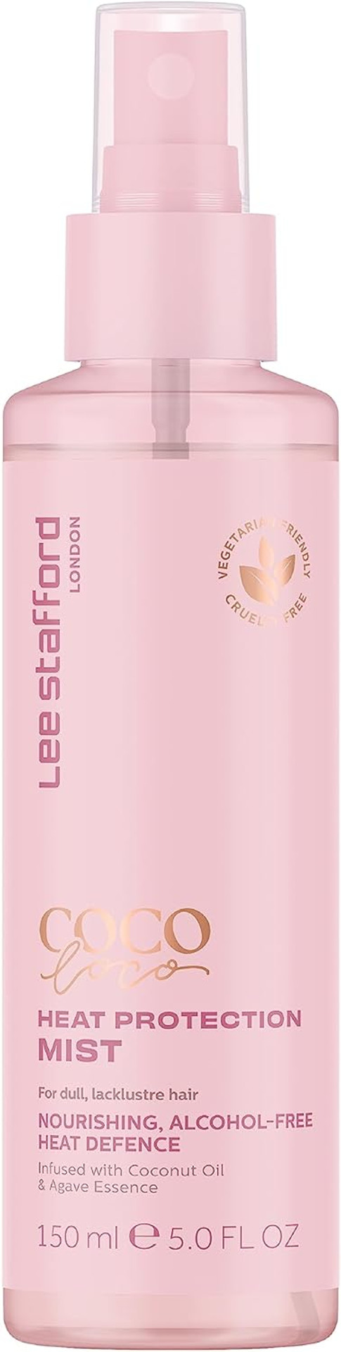 Lee Stafford Heat Protectant Spray for Hair | Coco Loco - Lightweight, Leave In Anti Frizz Humidity Control Thermal Defense Protectant, Flat Iron & Blow Dry Safe Shine Mist, Coconut Oil, 150 ml Lee Stafford Heat Protectant Spray for Hair | Coco Loco - Lightweight, Leave In Anti Frizz Humidity Control Thermal Defense Protectant, Flat Iron & Blow Dry Safe Shine Mist, Coconut Oil, 150 ml