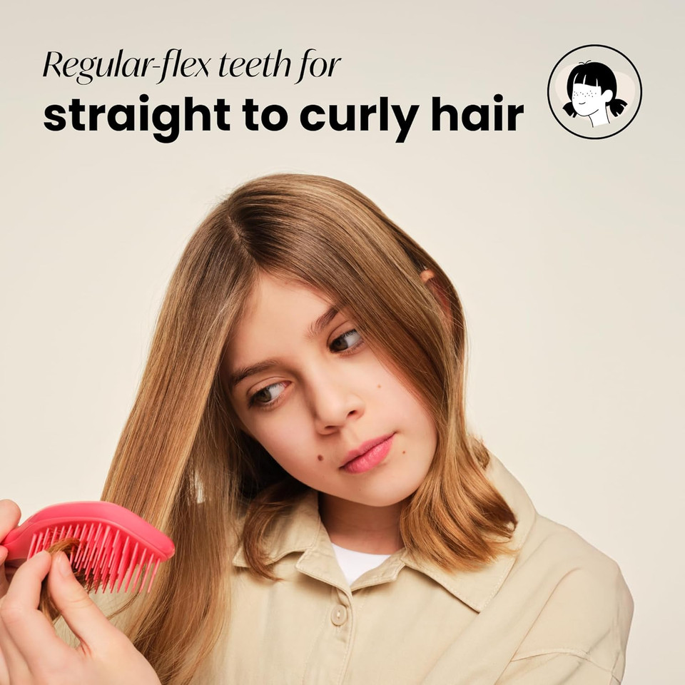 Tangle Teezer | The Mini Ultimate Detangler Hairbrush |Gentle on Wet Hair | Two-Tiered Teeth & Comfortable Handle | Ideal for Kids And Travel | Reduces Knots & Breakage | Wisteria Leaf Tangle Teezer | The Mini Ultimate Detangler Hairbrush |Gentle on Wet Hair | Two-Tiered Teeth & Comfortable Handle | Ideal for Kids And Travel | Reduces Knots & Breakage | Wisteria Leaf