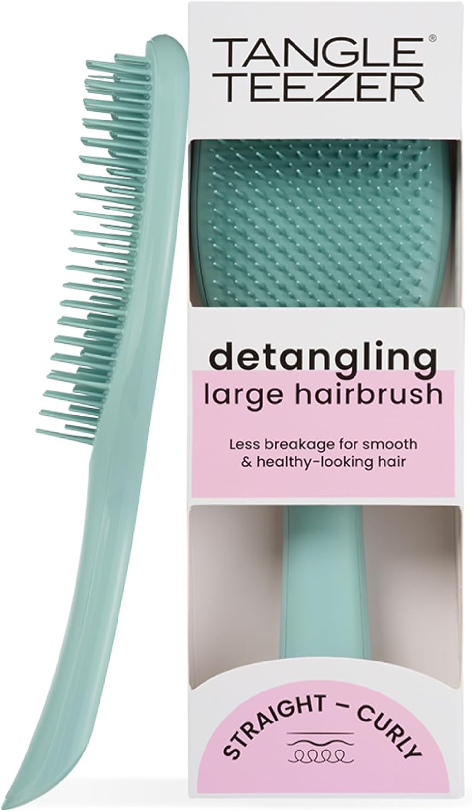 Tangle Teezer | The Large The Ultimate Detangler Hairbrush | Perfect for Long, Thick, Curly & Textured Hair | Two-Tiered Teeth for Gentle Detangling | Reduces Breakage | Ergonomic Handle | Cappucino Tangle Teezer | The Large The Ultimate Detangler Hairbrush | Perfect for Long, Thick, Curly & Textured Hair | Two-Tiered Teeth for Gentle Detangling | Reduces Breakage | Ergonomic Handle | Cappucino
