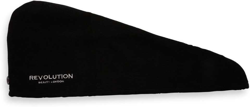 Revolution Beauty Haircare Microfibre Hair Wrap Black and White