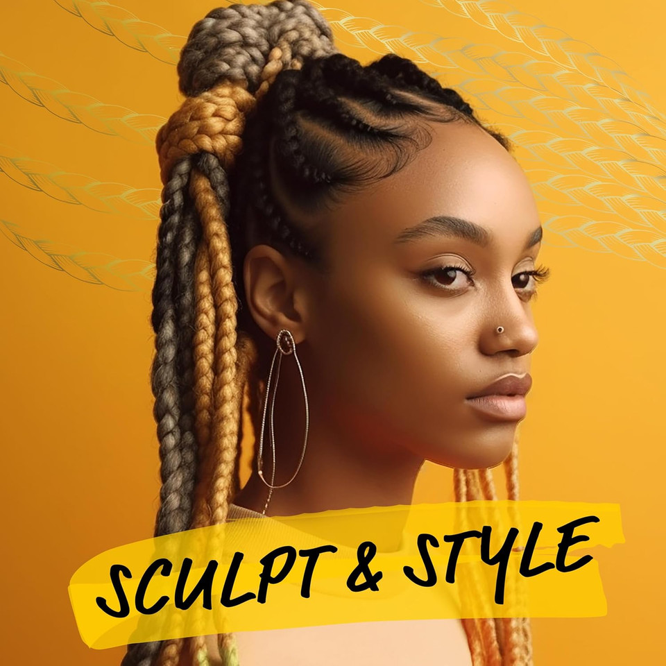 EBIN NEW YORK Braid Formula Conditioning Gel, Original/Regular Hold, 11oz/310ml  Clean/Aloe Vera Scent, Shine, Braid Control, No Residue, No Flaking, Smoothing, Strong Hold