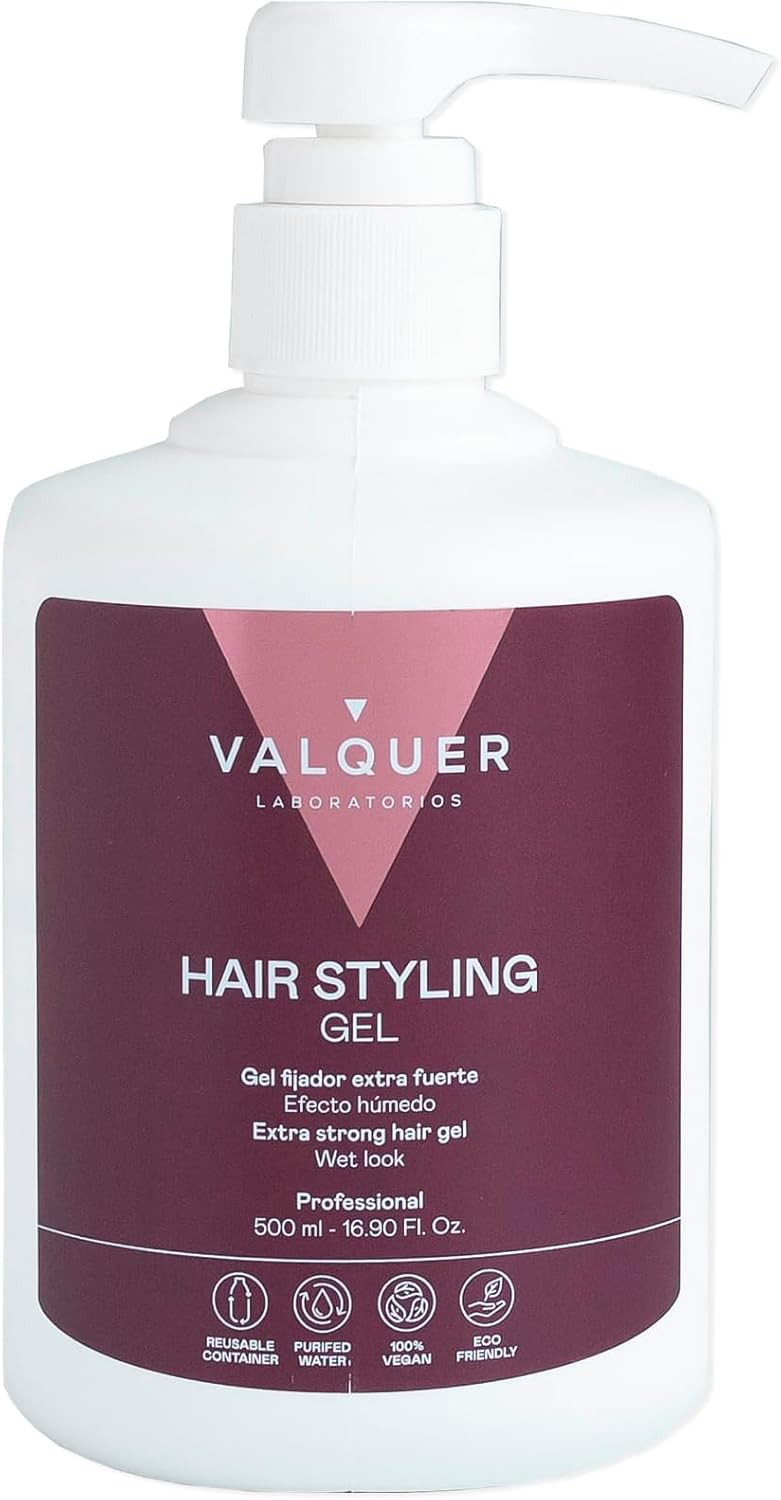 Valquer Laboratorios Hair Styling Gel, 500 ml - Extrafuerte